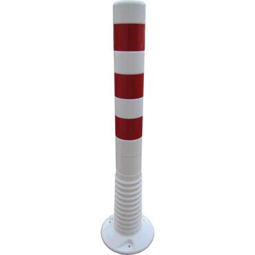 Flexible PUR post, white/red